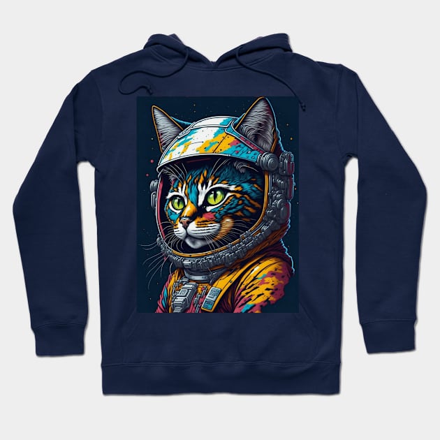 Astro Cat vol.4 Hoodie by Beerlogoff